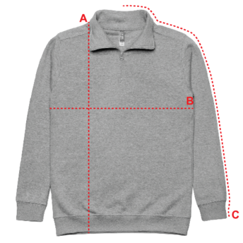 Burke Unisex Quarter Zip Jumper - Grey