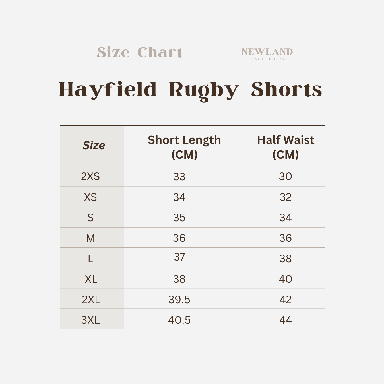 Hayfield Rugby Shorts - Brown