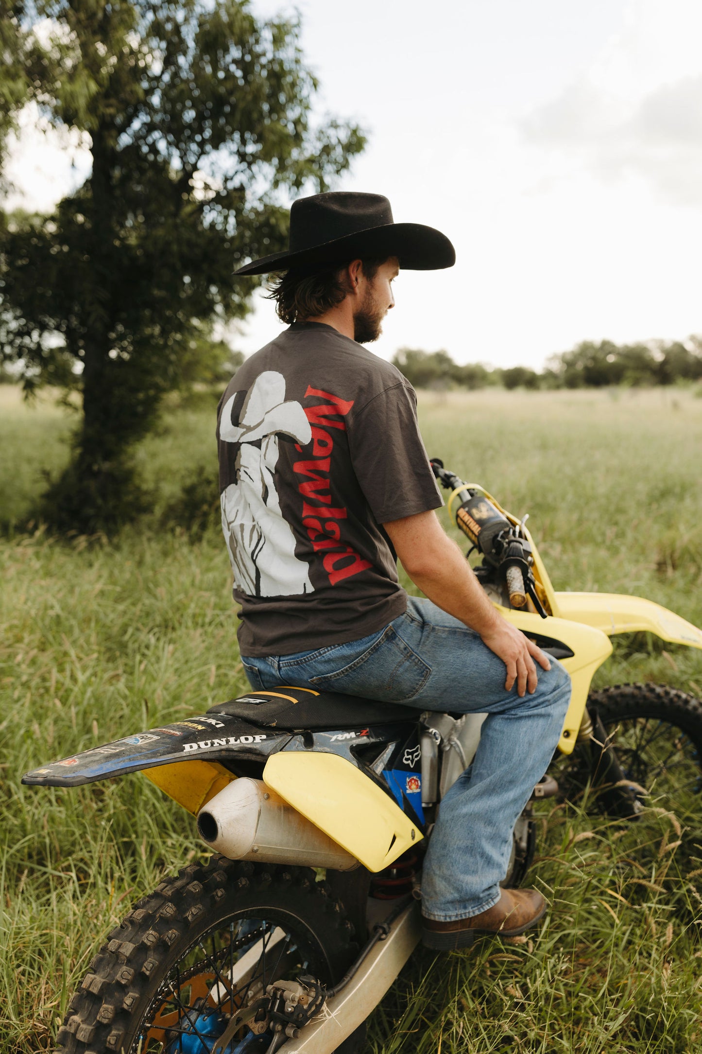 Lone Cowboy Tee - Vintage Black