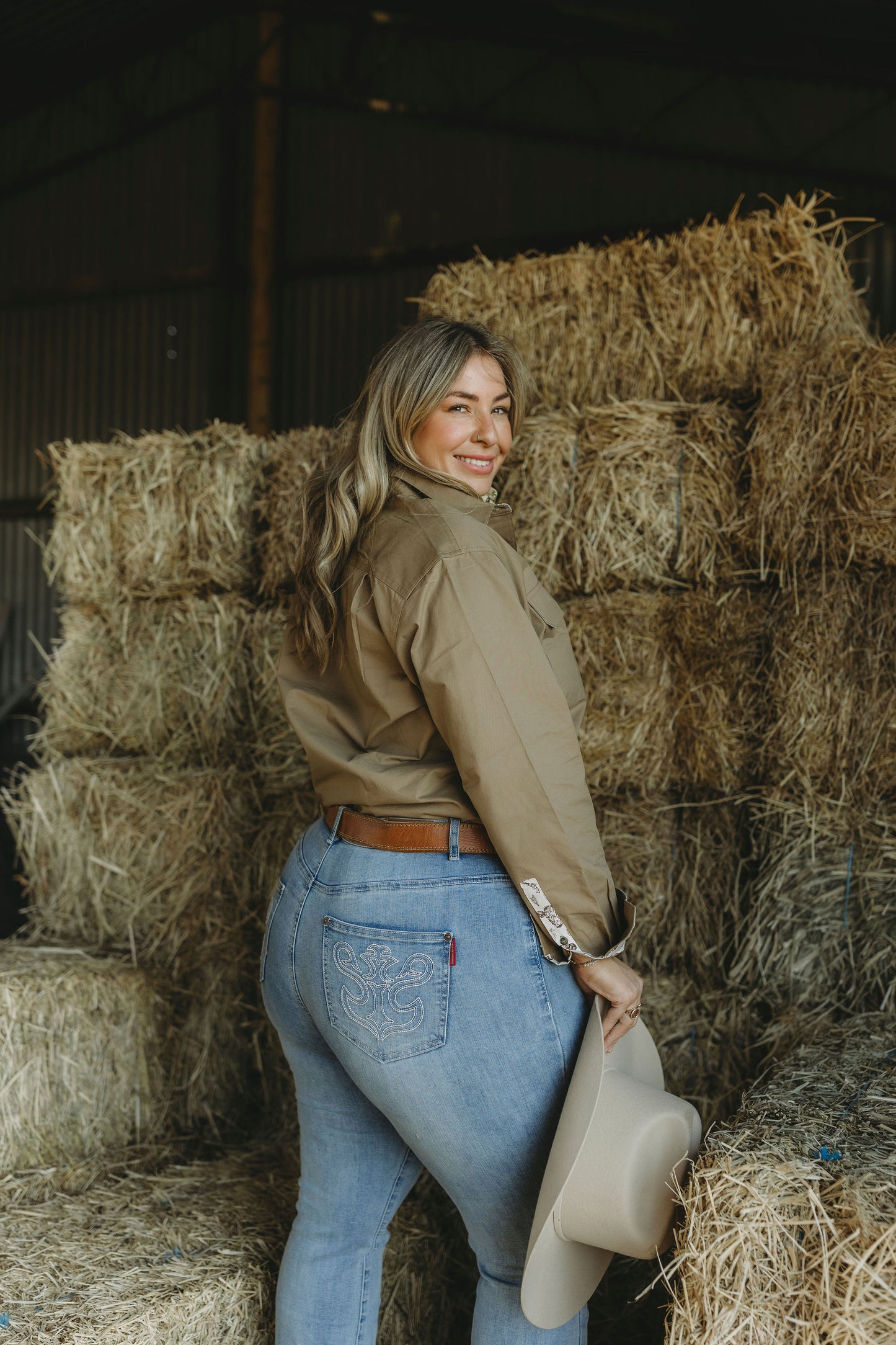 Isla Half Button Workshirt - Cowboy