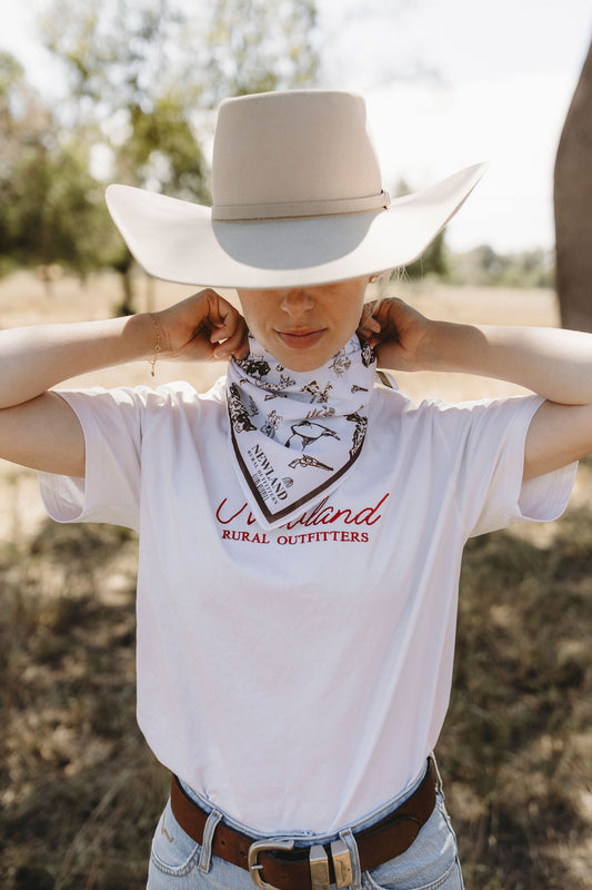 Cowboy Hand Drawn Bandana