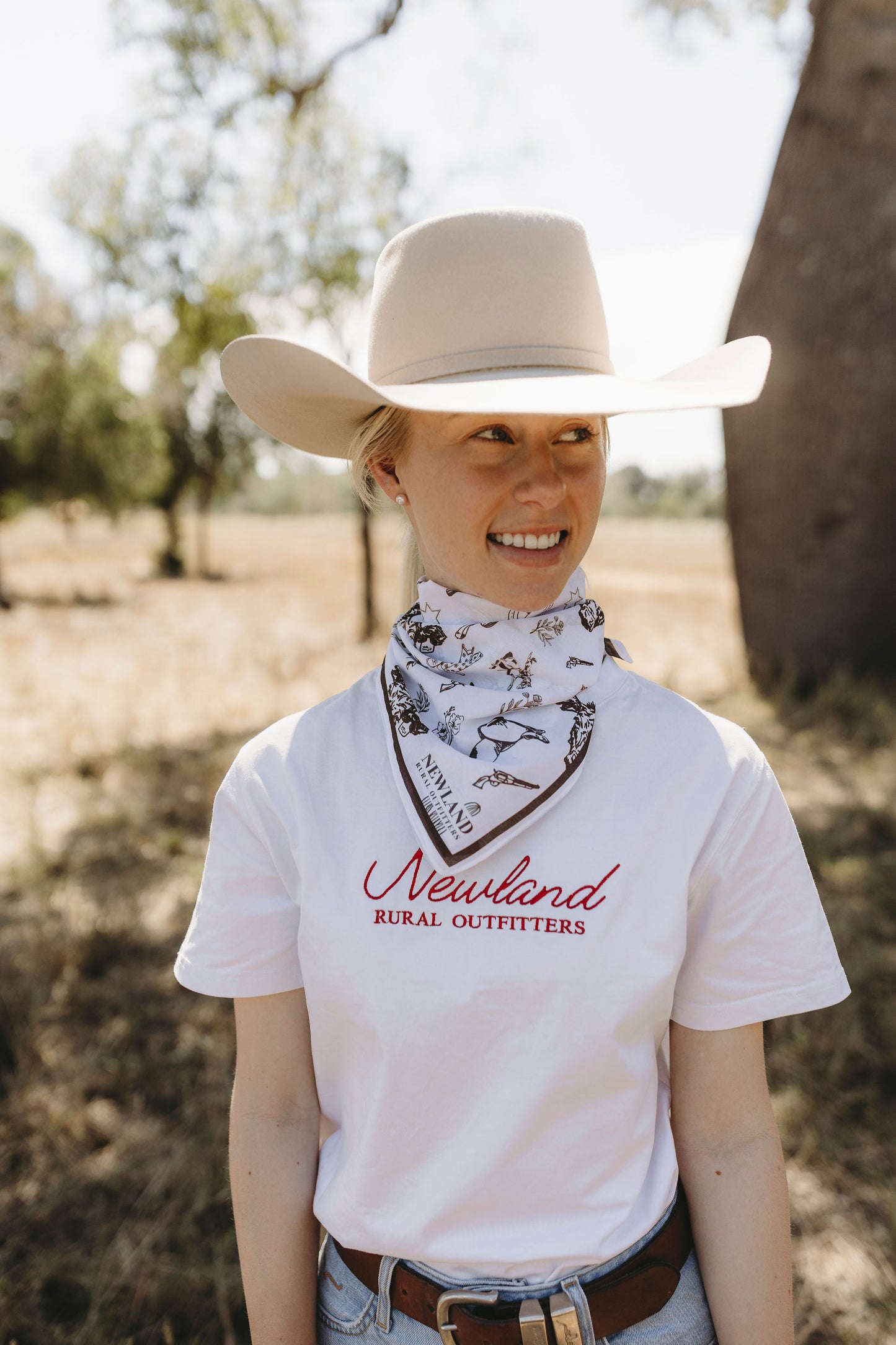 Cowboy Hand Drawn Bandana