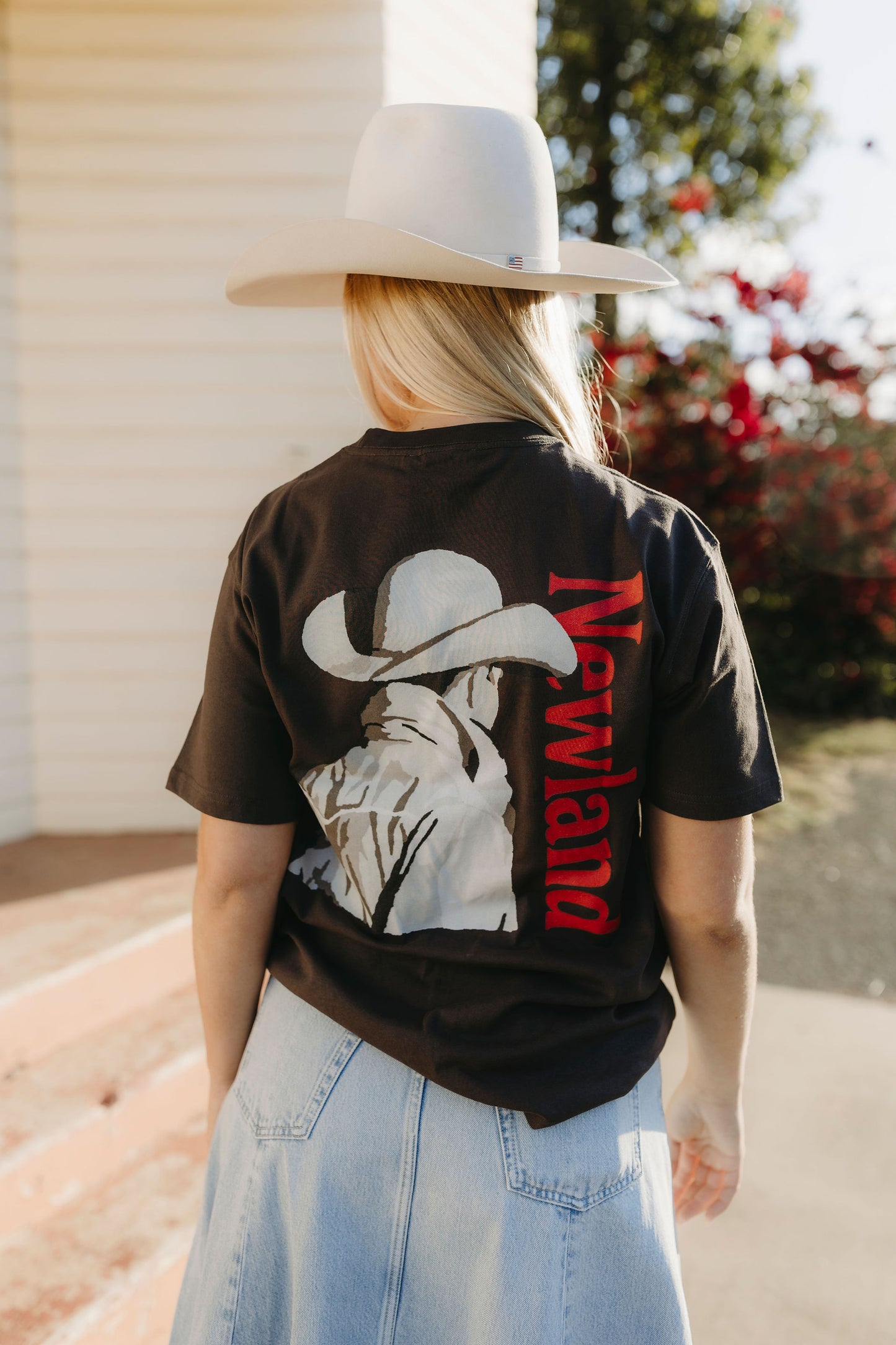 Lone Cowboy Tee - Vintage Black
