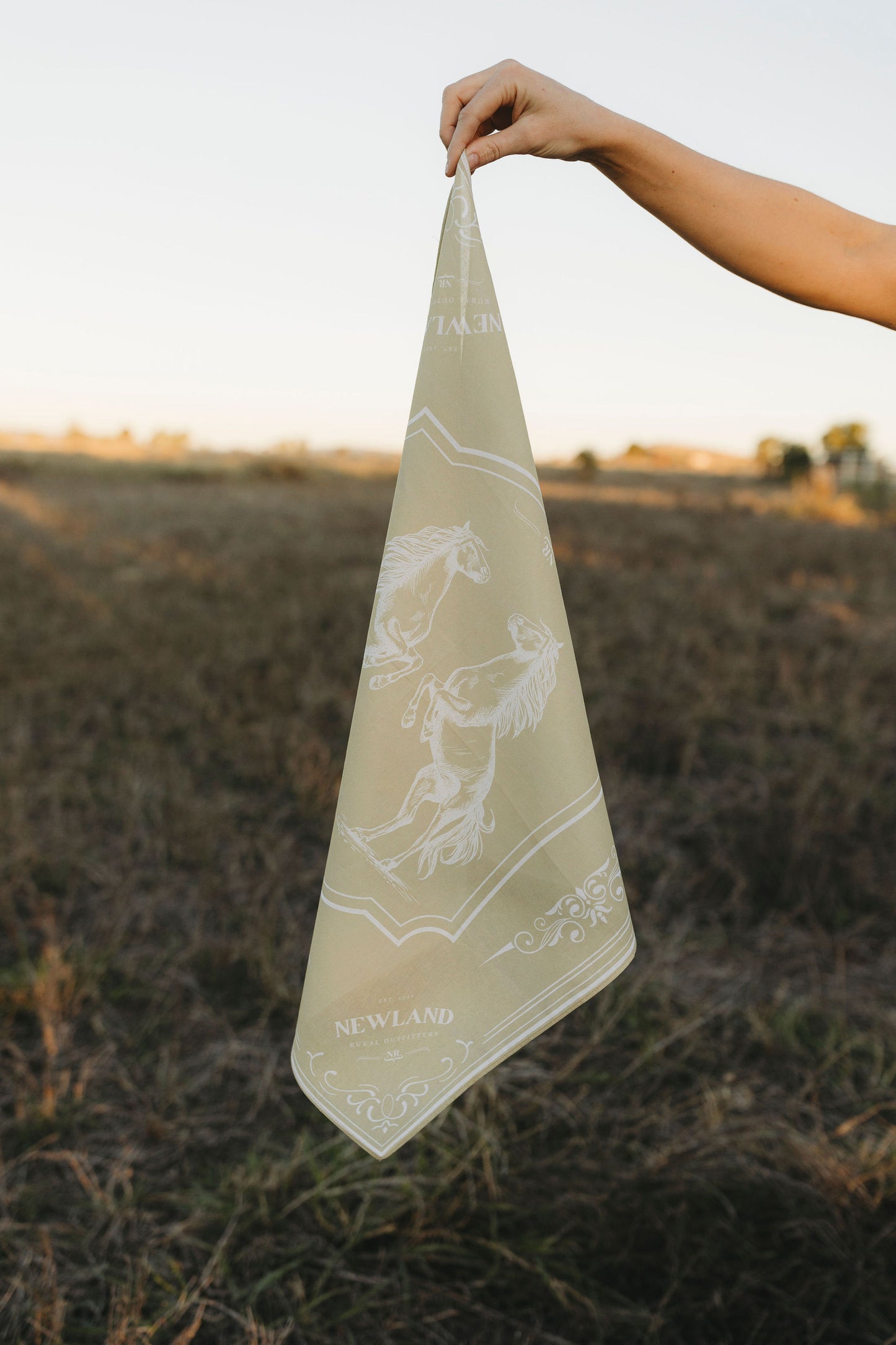 Olive Green Vintage Bandana