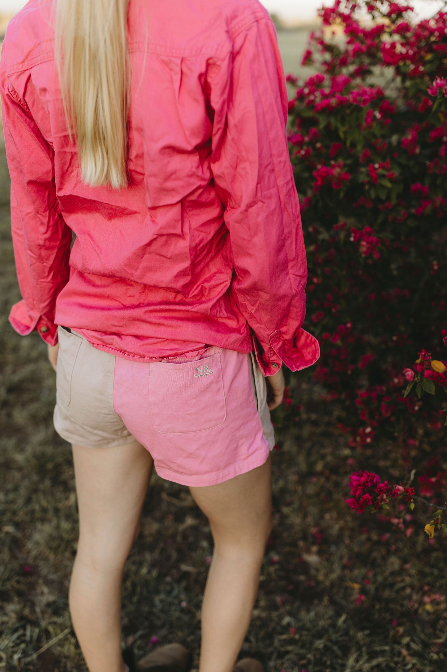 Hayfield Rugby Shorts - Pink & Cream