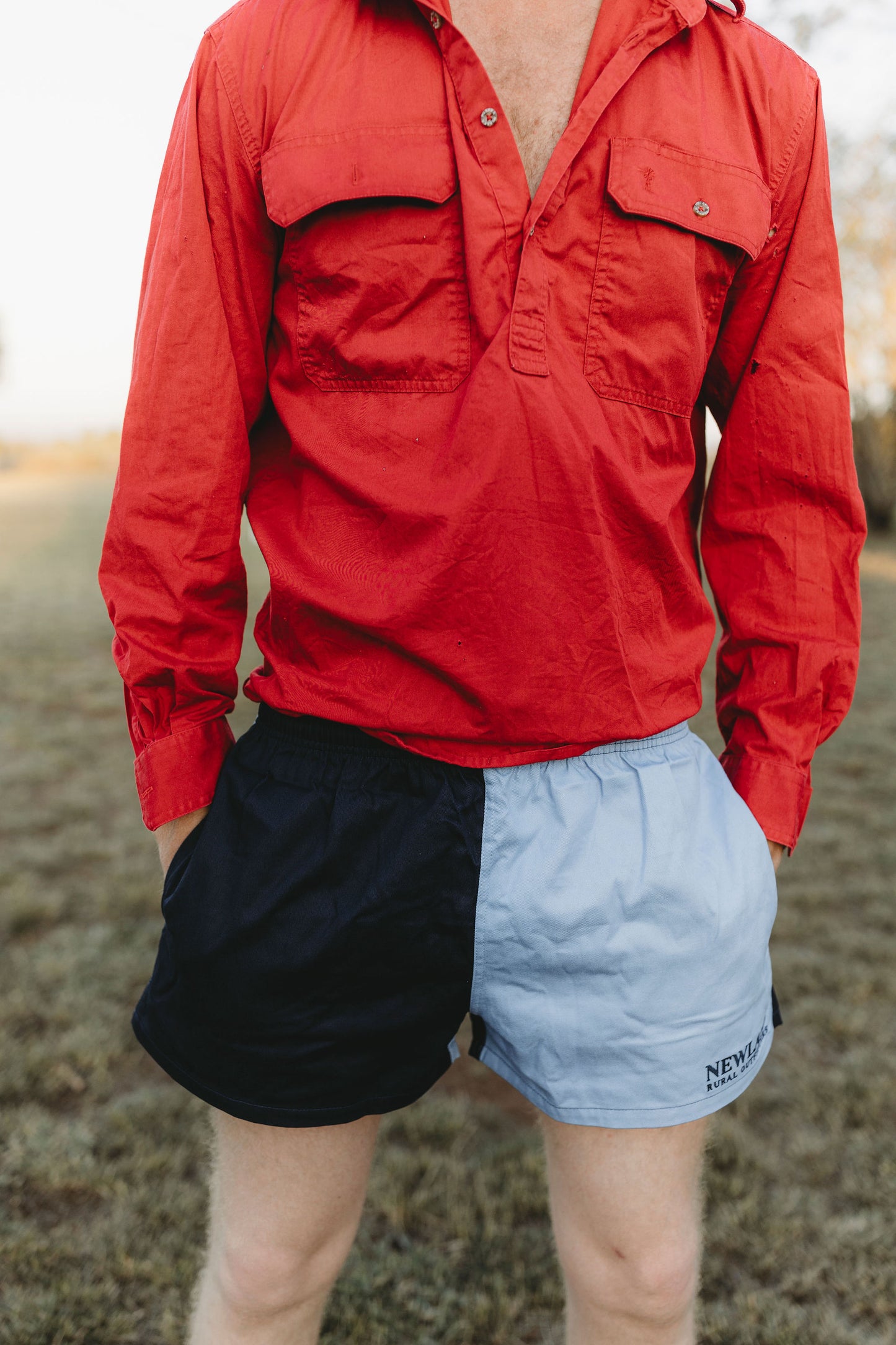 Hayfield Rugby Shorts - Blue & Navy