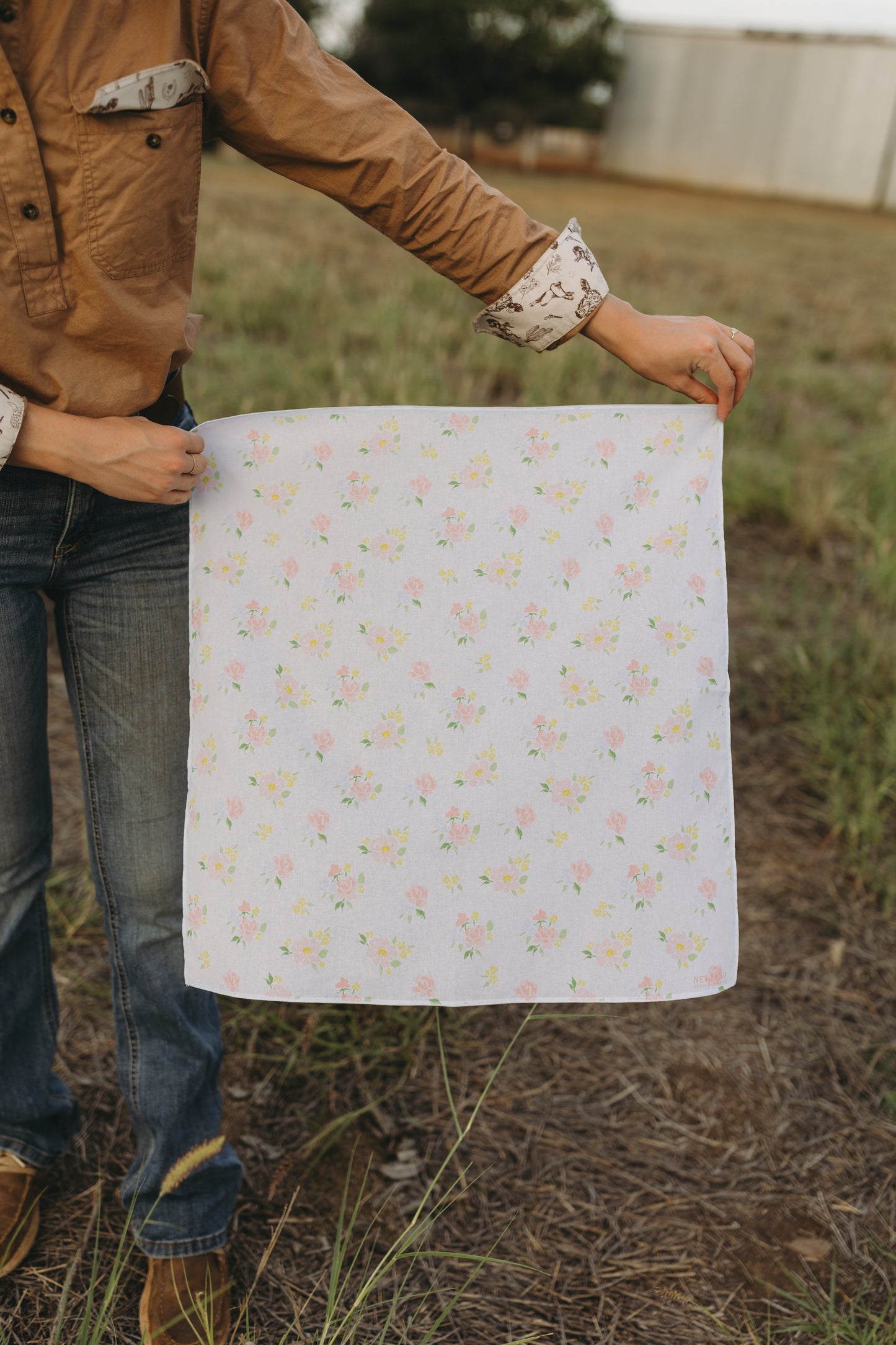 Pastel Floral Bandana