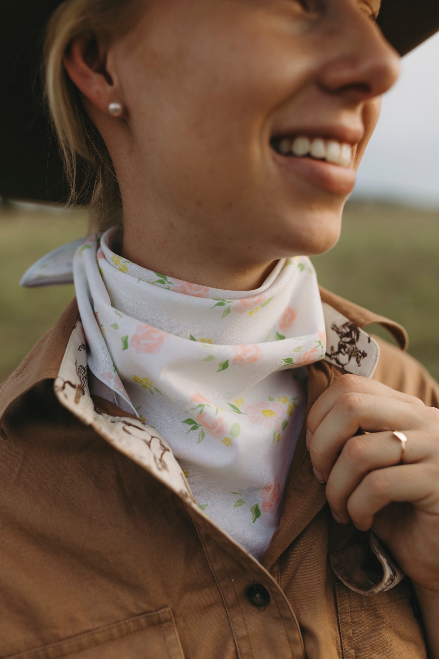 Pastel Floral Bandana