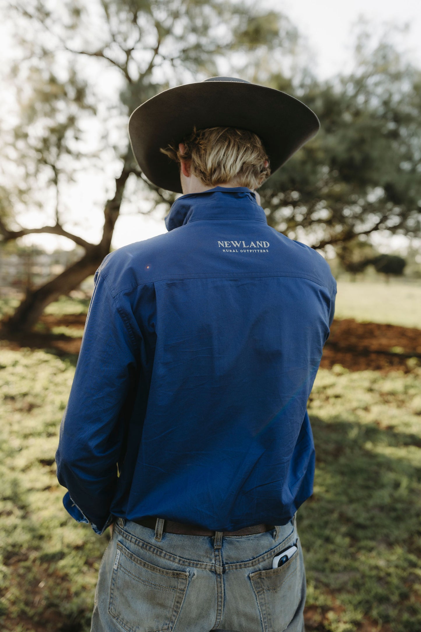 Dawson Half Button Workshirt - Navy