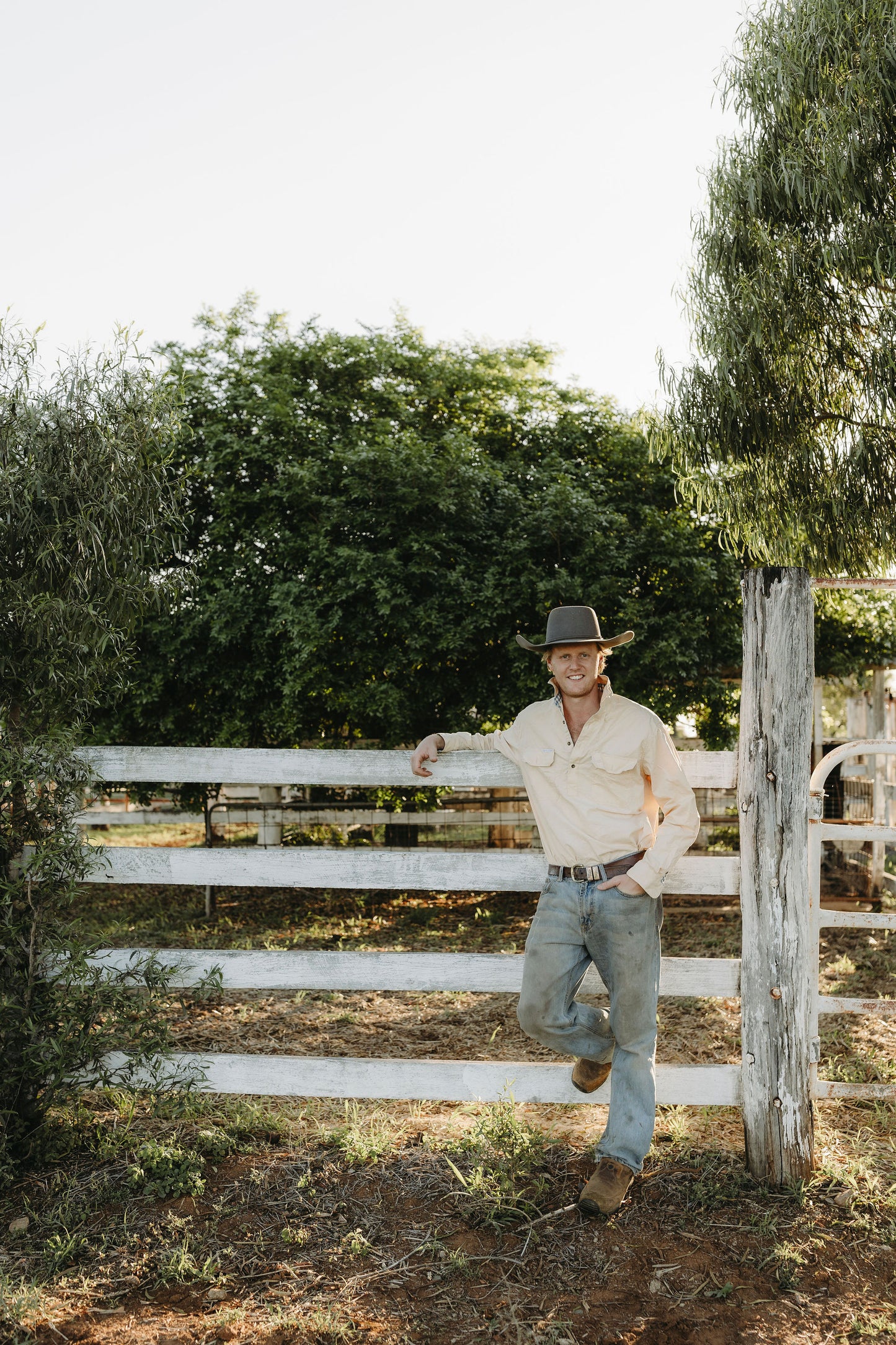Dawson Half Button Workshirt - Sand