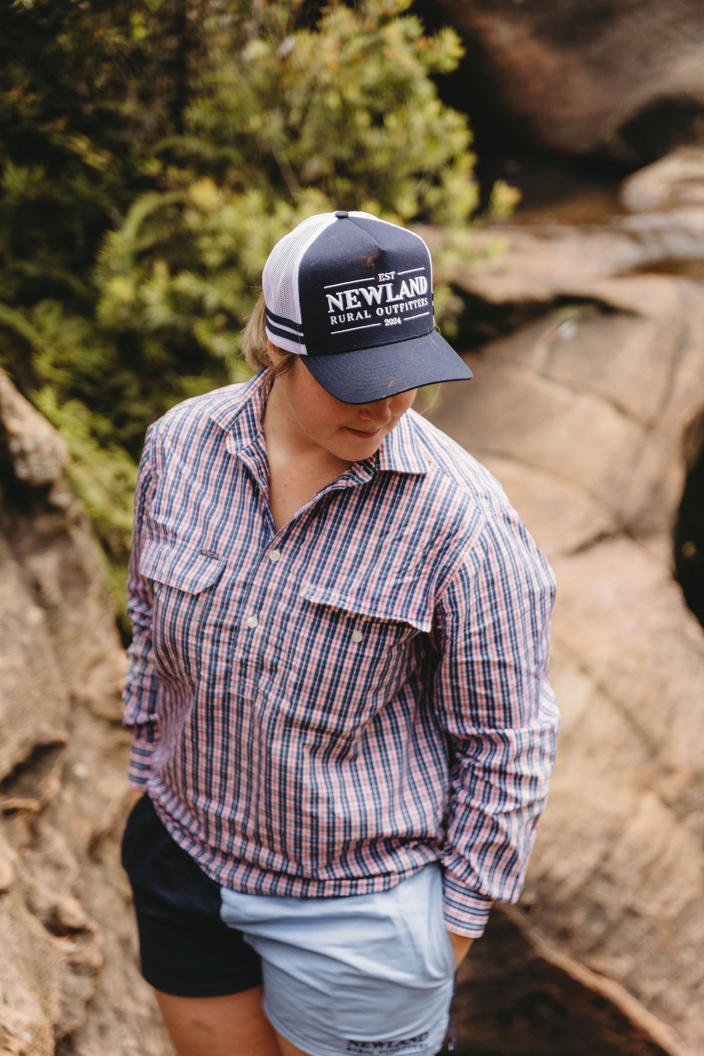 Navy Trucker Cap