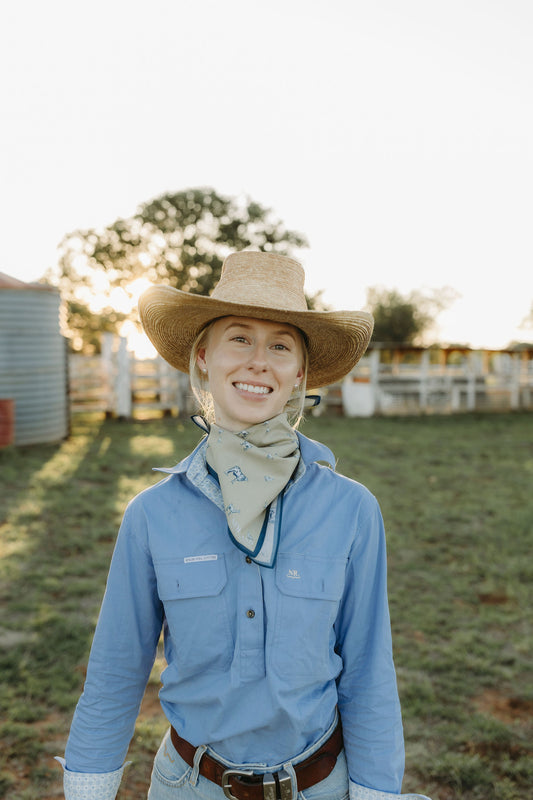 Farm Animals Hand Drawn Bandana