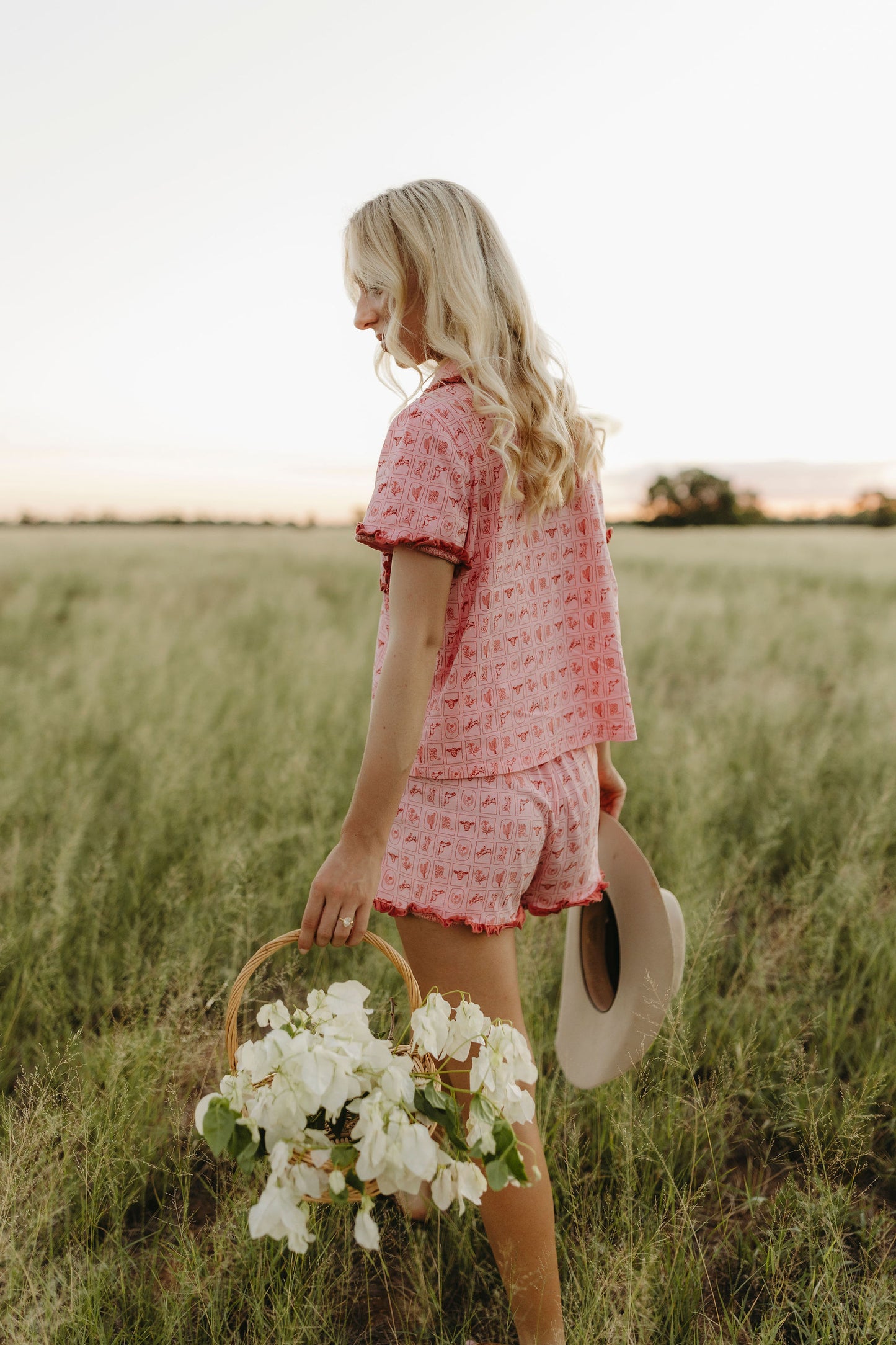 Pink Western PJ Set