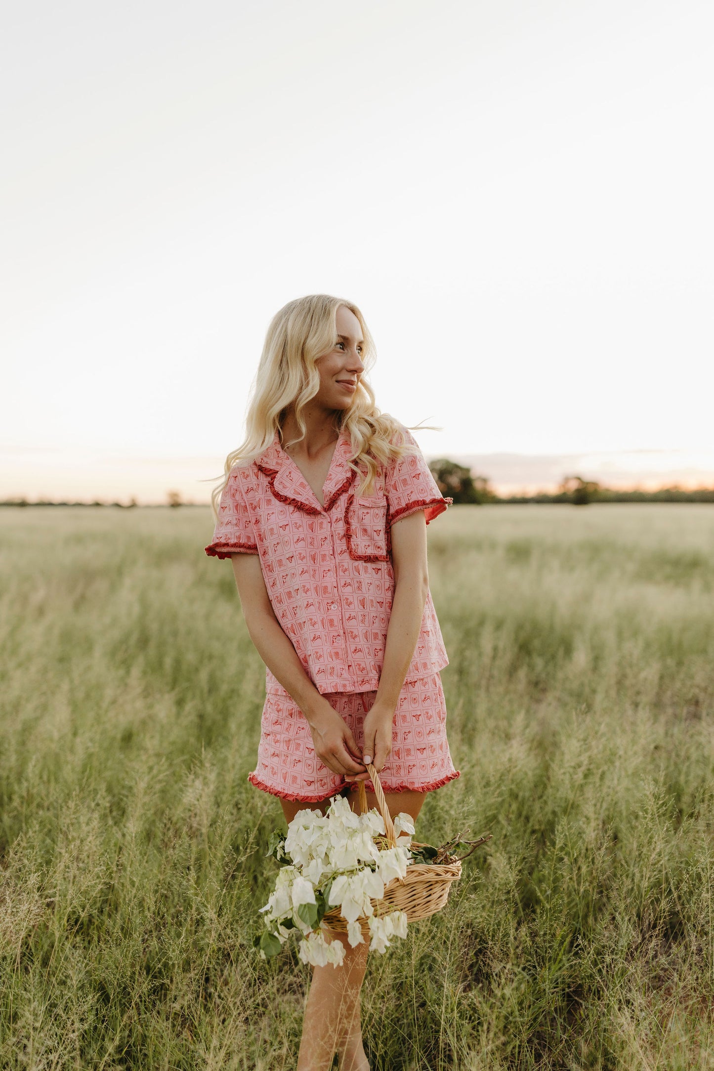 Pink Western PJ Set